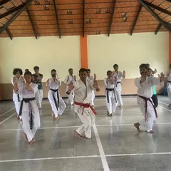 Synchronized training during a senior Kata session. The instructors lead by example, ensuring every student understands the finer details of the form.