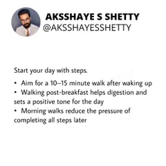 A great way to hit your step goal is to start your day with a 10-15 minute walk after waking up. A post-breakfast walk helps digestion and sets a positive tone for the day, reducing the pressure of completing all your steps later.