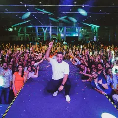 The moment the confetti drops and the crowd goes wild. This was at the Malhaar corporate event, turning a company celebration into a full-blown concert experience. This is the energy I bring to every corporate DJ gig.