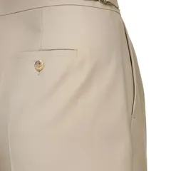 Our trousers are designed with both style and function in mind. This detail shows a clean back pocket and side adjusters, which provide a perfect fit around the waist without needing a belt.