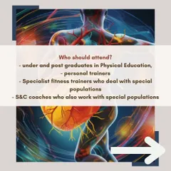 This advanced course is designed for physical education graduates, personal trainers, and S&C coaches who work with special populations, reinforcing our position as an educational leader in the fitness community.