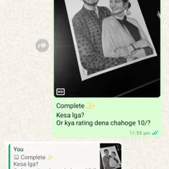 A 10/10 rating from a local client in Banswara. It's always special to create art for people in my own city.