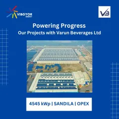 This is our 4545 kWp OPEX project for Varun Beverages Ltd in Sandila. As part of our ongoing partnership, this installation contributes to their goal of reducing carbon footprints through reliable solar solutions.