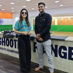 Bollywood star Nushrrat Bharuccha visited our range to try her hand at shooting. We were thrilled to host her and see her nail the target.