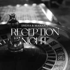 A glamorous casino-themed reception night. This event was all about high stakes and high style, with custom gaming tables and dazzling decor that made guests feel like they were in Las Vegas.