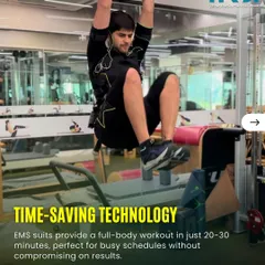 This time saving technology provides a full body workout in just 20 to 30 minutes. EMS suits are perfect for busy schedules, allowing you to achieve your fitness goals without compromise.