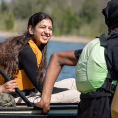 Experiential learning is about doing, not just listening. During a Youth Trails program, I joined the participants for canoeing. Sharing my own fear of water helped create a space of vulnerability and partnership, showing that we all have fears to overcome together.
