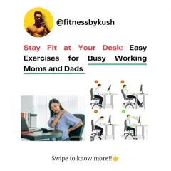 Stuck at a desk all day? Here are some easy exercises you can do right in your chair. These seated leg lifts, spinal twists, and shoulder rolls will help relieve tension and strengthen your muscles.