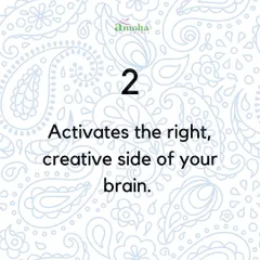 (Image) Reason 2: This craft activates the right, creative side of your brain. It encourages you to play with color, pattern, and placement in a hands-on way.