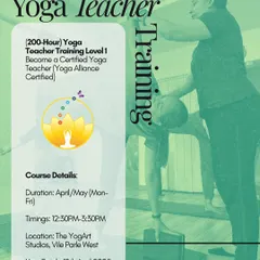This is the complete overview of my upcoming 200-Hour Yoga Alliance certified Teacher Training Course. It includes the schedule, location, and batch start date, along with a special offer for a one-month free internship to put your new skills into practice.