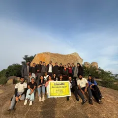 This is what our trek family looks like. We started as strangers and ended the day as friends at the top of Uttari Betta. Whether you come solo or with your gang, you'll find your community with us.