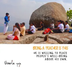 Being a teacher means being willing to place the well-being of others above your own. It was a joy to guide this group, and even a monkey decided to join our class!