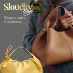Slouchy bags are all about relaxed structure and effortless cool. They are perfect for a more casual, bohemian-inspired look.