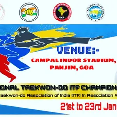 An official poster for the 36th National Taekwon-do ITF Championship in Goa. We travel across the country to compete against the best fighters in India.