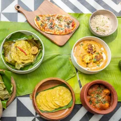 A beautiful spread of dishes from our special Kasundi Menu at Jaipur Modern Kitchen, all prepared with our versatile raw mango mustard.