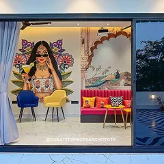 This project was about creating a vibrant escape. We turned an underused room into a colorful family lounge that opens onto a chic terrace, perfect for movie nights with its built-in projector screen or simply relaxing with friends.