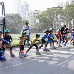 The future of skating, all lined up and ready to go. Our championships have categories for all age groups, giving even the youngest beginners a chance to experience the thrill of the race.