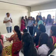It was a great experience sharing my knowledge during the Q&A session at the women's self-defense workshop.
