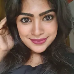 The same party look, showing how it appears from a slightly different angle. The key is clean lines and a lip colour that makes a statement.
