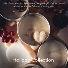 My Holiday Collection is designed for your Christmas and New Year's gifting. This selection includes unique, festive candles that make for a one-of-a-kind present, moving beyond the usual to offer a moment of genuine self-care.