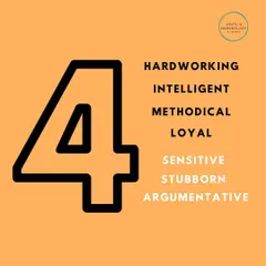 People born on the 4th, 13th, 22nd, or 31st have Birth Number 4. They are hardworking, intelligent, and loyal individuals, but their stubbornness can sometimes lead to arguments.