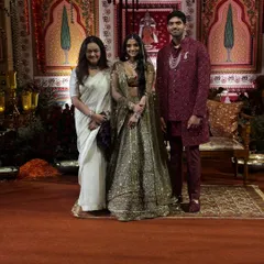 It is an honor to be part of a bride's journey. Here I am with the beautiful couple, Netra and her husband, celebrating their special day after helping them achieve their skin goals.