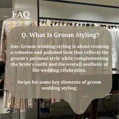 Answering a frequently asked question: What is groom styling? It's about creating a polished look that reflects the groom's personality while complementing the bride and the overall wedding aesthetic.