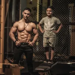 I don't want my son to have my abs; I want him to have my discipline. Building a legacy of good habits is more important than genetics.