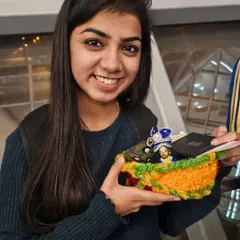 My travel companion, my Thakur Ji, arriving with me in Thailand for a destination wedding. I take him with me wherever I go, because he is the source of my music.