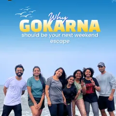 Wondering why Gokarna should be your next weekend escape? This picture of our happy crew says it all. Join us for beaches, treks, and good vibes.