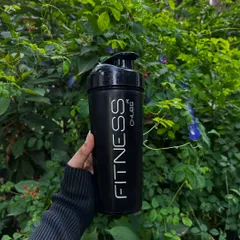 The custom "Fitness" shaker bottle is a central piece of my Gym Bro hamper, perfect for their pre or post-workout shakes.
