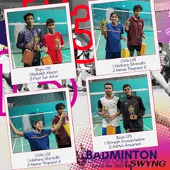 A huge congratulations to all the winners of our Badminton Juniors Open. We're proud to see such incredible talent in the U13 and U15 categories.