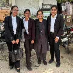 A picture with my team of young, bright lawyers. We stand together in our professional journey.
