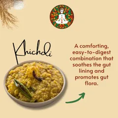 The first Sattvic food is Khichdi. This comforting and easy-to-digest combination of rice and lentils soothes the gut lining and promotes healthy gut flora, making it a perfect meal for detoxification.