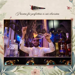 The art of the flame. Our bartender adds a touch of fire to a cocktail, caramelizing the garnish to release aromatic oils and create a visually stunning drink for a Sangeet at Taj Bhopal.