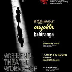 We are proud to associate with the Indira Gandhi National Centre for the Arts (IGNCA), Ministry of Culture, for our "Avyakta Bahiranga" weekend theatre workshop, open to everyone above 16.