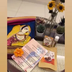 It brings me so much joy to see my products in the homes of artists I admire. Thank you to actress Rutuja Bagwe for this lovely picture of her Diwali gift.