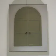 I love creating pieces that are simple, sophisticated, and functional. These custom arched wardrobe doors blend seamlessly with the modern interior, adding a touch of minimal elegance.