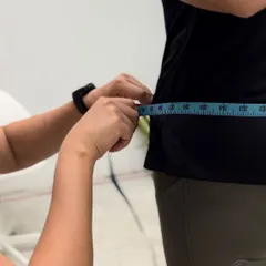 We track progress with more than just the scale. Taking measurements is a key part of our check-ins, helping clients see tangible changes and stay motivated on their transformation journey.