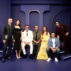 The full cast of Aashram at the Season 3 launch event. It was a huge team effort to get everyone ready for the press and cameras.