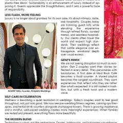 Our founder, Achint Nag, was featured in Today's Traveller, sharing insights on wedding trends like sustainability, personalization, and balancing innovation with emotion.