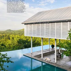 For The Ray Villa, we designed a lightweight pavilion that seems to float above the landscape. The infinity pool merges with the horizon, blurring the boundary between the home and the sea, embodying our approach to creating tropical homes that are fully integrated with their environment.