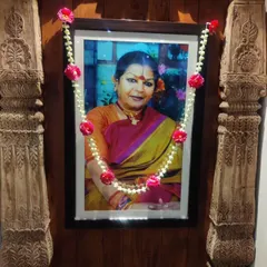 This is a portrait of my mother, Smt. Jamuna Krishnan, in my home. She was a master choreographer and composer, and I feel it is my duty to ensure her immense contribution to Bharatanatyam is always acknowledged and remembered.