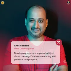 From the desk of Amit Godbole, our Senior Coach for Juniors. He believes coaching is about mentoring with patience and purpose to help players unlock their full potential.