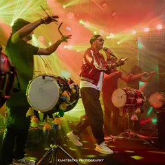 The energy of a wedding is electric, especially when the legendary Sukhbir gets the party started. This shot from a high-energy Sangeet in Goa captures the vibrant atmosphere and unforgettable performances that make big celebrations so special.