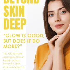 The benefits of our GlowDrip go beyond skin deep. In addition to creating a visible glow, the glutathione in the drip also supports liver health, boosts immunity, and reduces systemic oxidative stress, making you feel good inside and out.