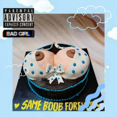 "Same boob forever!" A hilarious and naughty cake for a bachelorette party, because why not? This one is a Nutella Overload flavor.