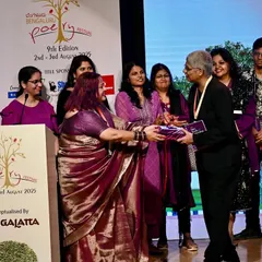 A proud moment as I present our new anthology, 'The BWW Book of Emerging Poets', on stage at the Bengaluru Poetry Festival. This is a celebration of our poets' hard work.