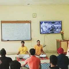 Our instructors leading a meditation session for students at the ARI Maritime College. It is our privilege to share these timeless techniques for focus and stress reduction.