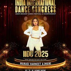 I was honored to be featured as an artist for the India International Dance Congress 2025. It's a privilege to be part of such a prestigious event and share my love for dance on a national stage.